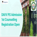 DAVV PG Admission 1st Counselling Registration Open; Apply till August 3, 2023